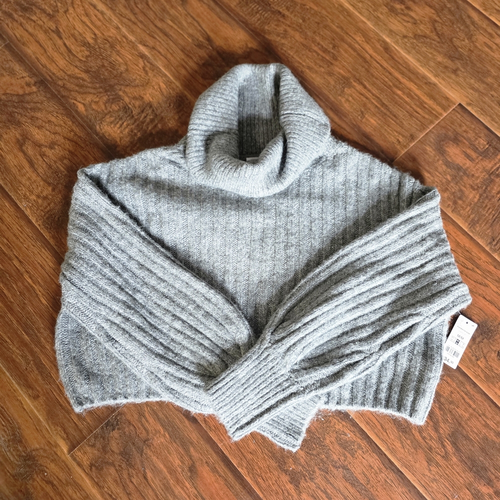 Ardene Soft Gray Cowl Neck Sweater